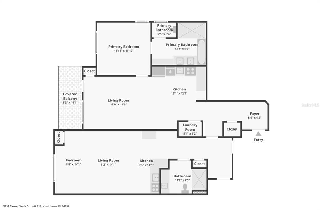 3151 SUNSET WALK DRIVE UNIT 318 - Interior/Exterior Photo 2 - KISSIMMEE, FL